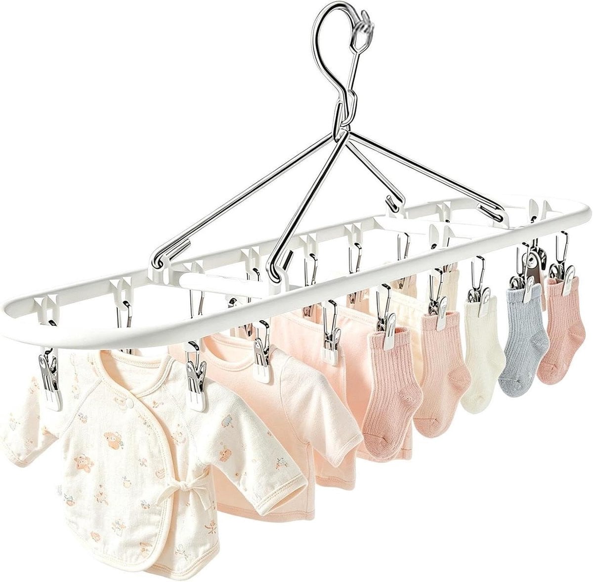Droogrek Kleding Waslijn Hanger Zilver - 44,5 cm