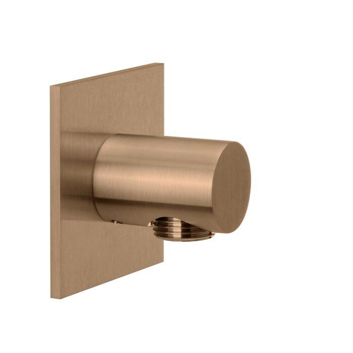 Herzbach Design iX PVD Brauseanschlussbogen 21.995100.2.39 Copper Steel, Rosette 70x70mm