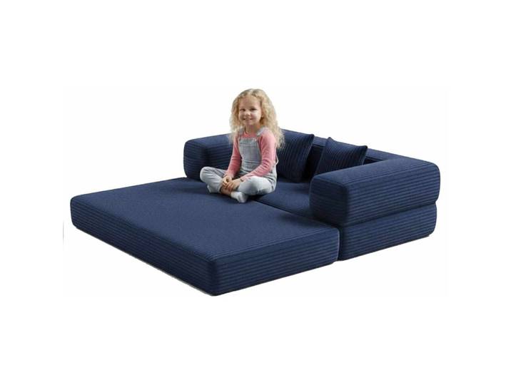 Bettsofa Kid Dunkelblau Leinenstoff B 140 T 70 cm - Bettsofa
