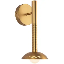 Elstead Lighting Arden LED Wandleuchte Gold gebürstet mit Opalglas dimmbar