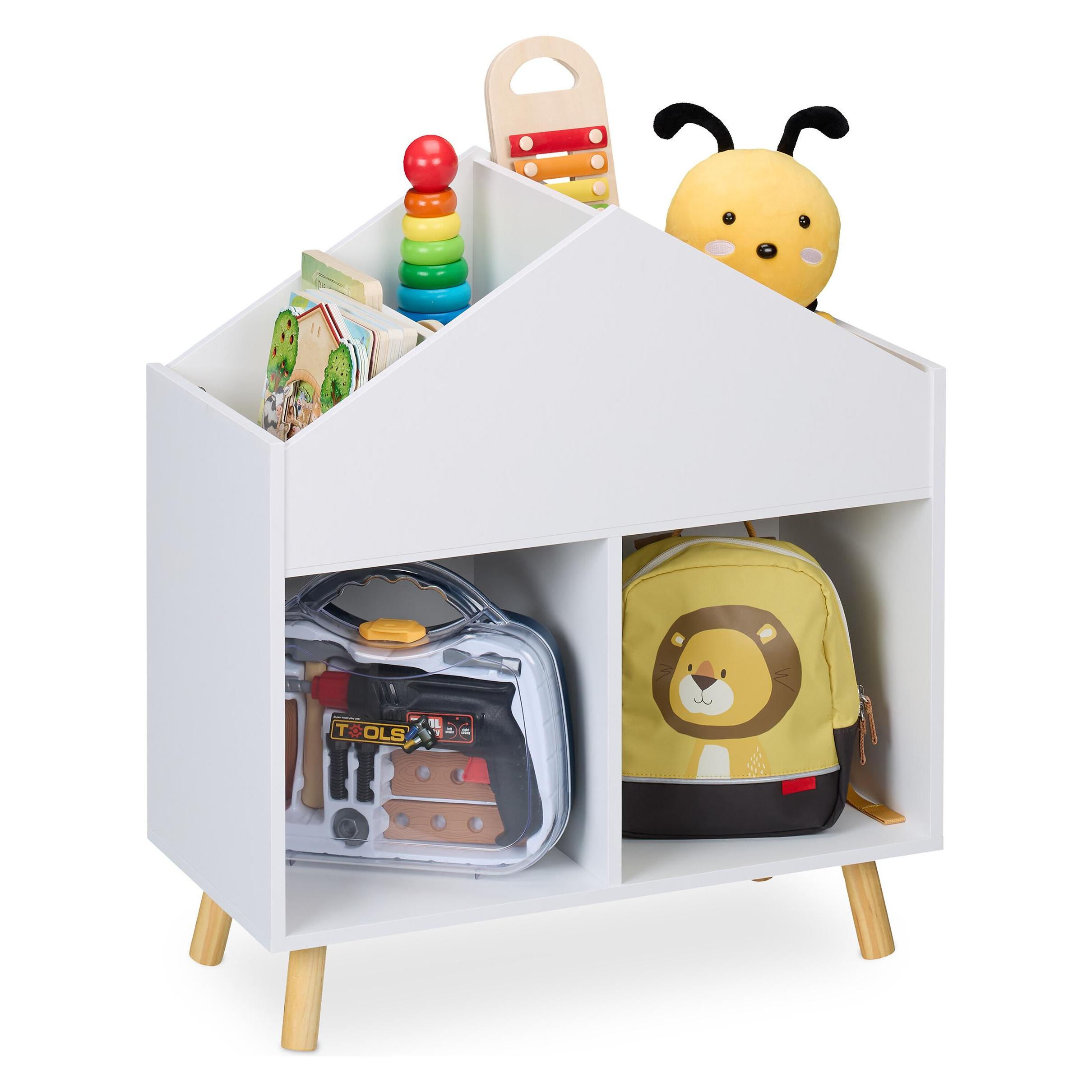 Relaxdays Kinderregal Hausform (60 x 30 x 64.50 cm) (4052025513511)