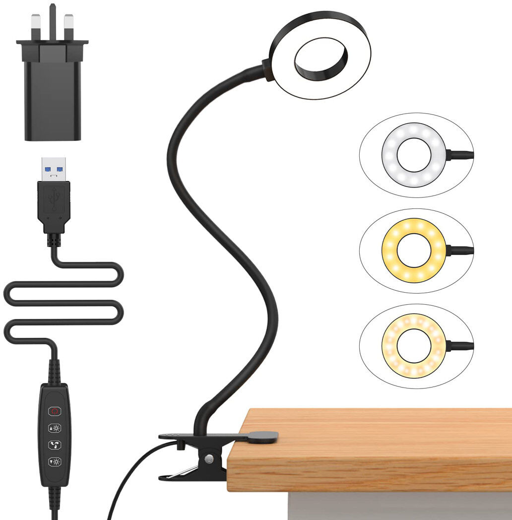 Metro Brandale Clip On Lamp Black