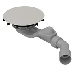 Bette BetteAir Ab-/Überlaufgarnitur B524-410 für Duschfliese, silver