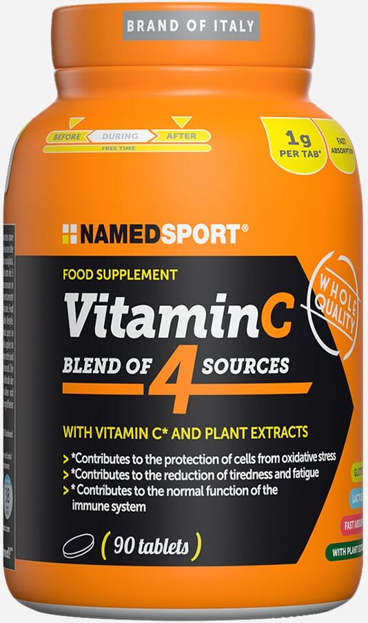 NAMED SPORT Vitamin C4 Natural Blend 90 Cpr - Integratore Vitamine - Color Mix UNICA