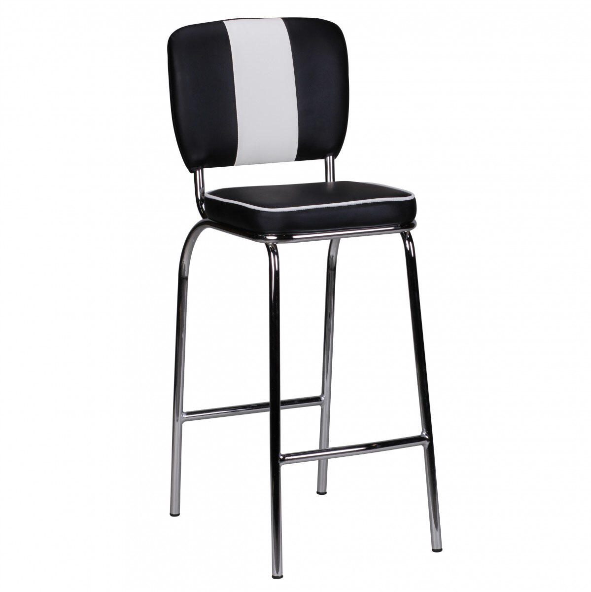WOHNLING American Diner Barhocker WL1.719 schwarz