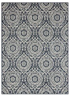 Nicole Miller New York Patio Country Zoe Moroccan Damask Indoor/Outdoor Area Rug
