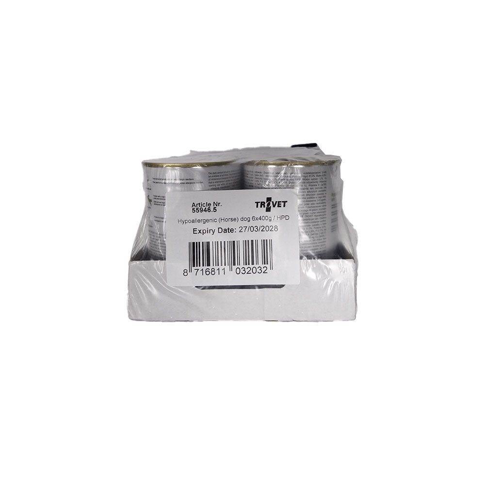 Trovet Hpd Hypoallergenic Hond Horse 6x400g Vmd 6x400 g Futter