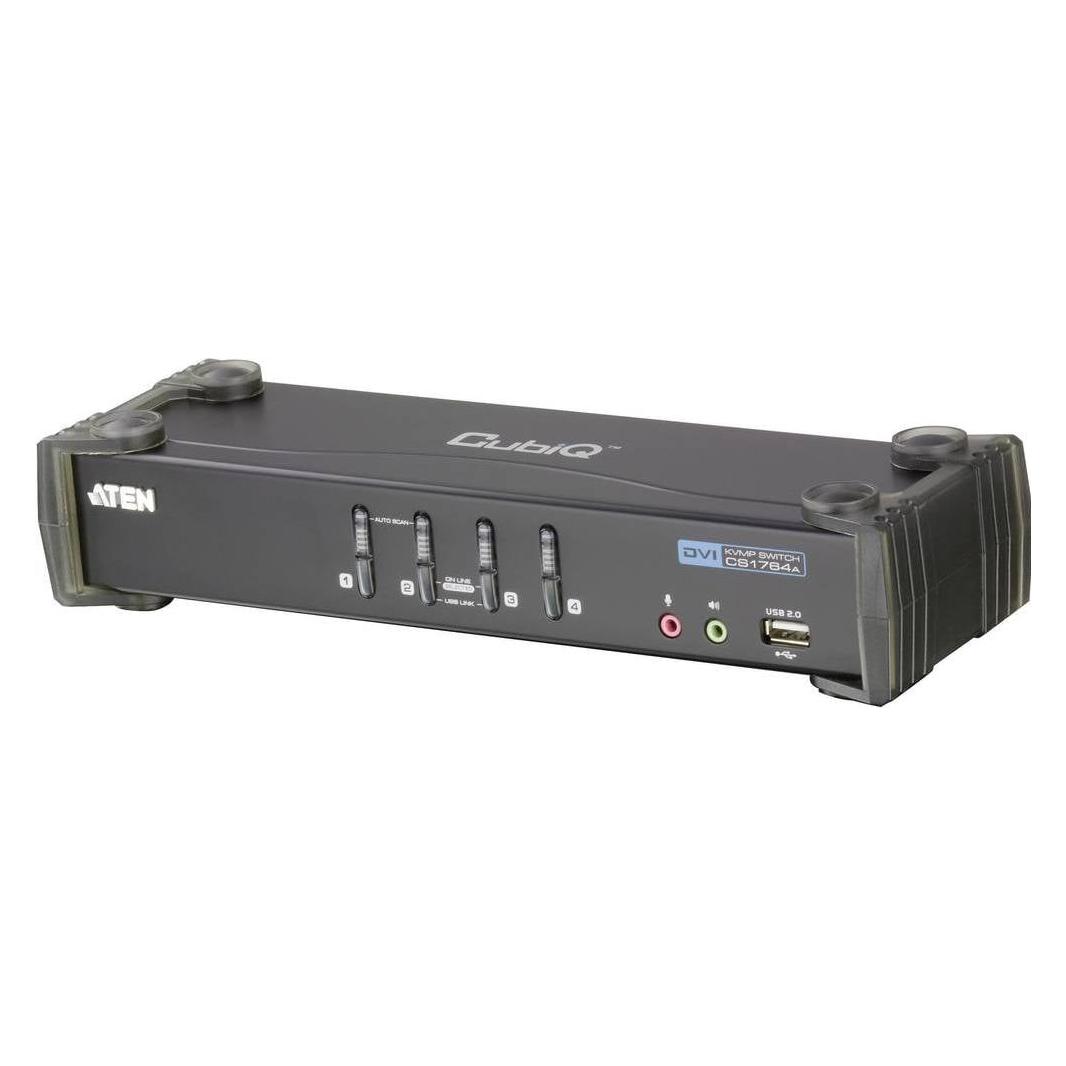 Aten CS1764A, 4 Port KVM Switch, 2x USB, DVI (CS1764A)