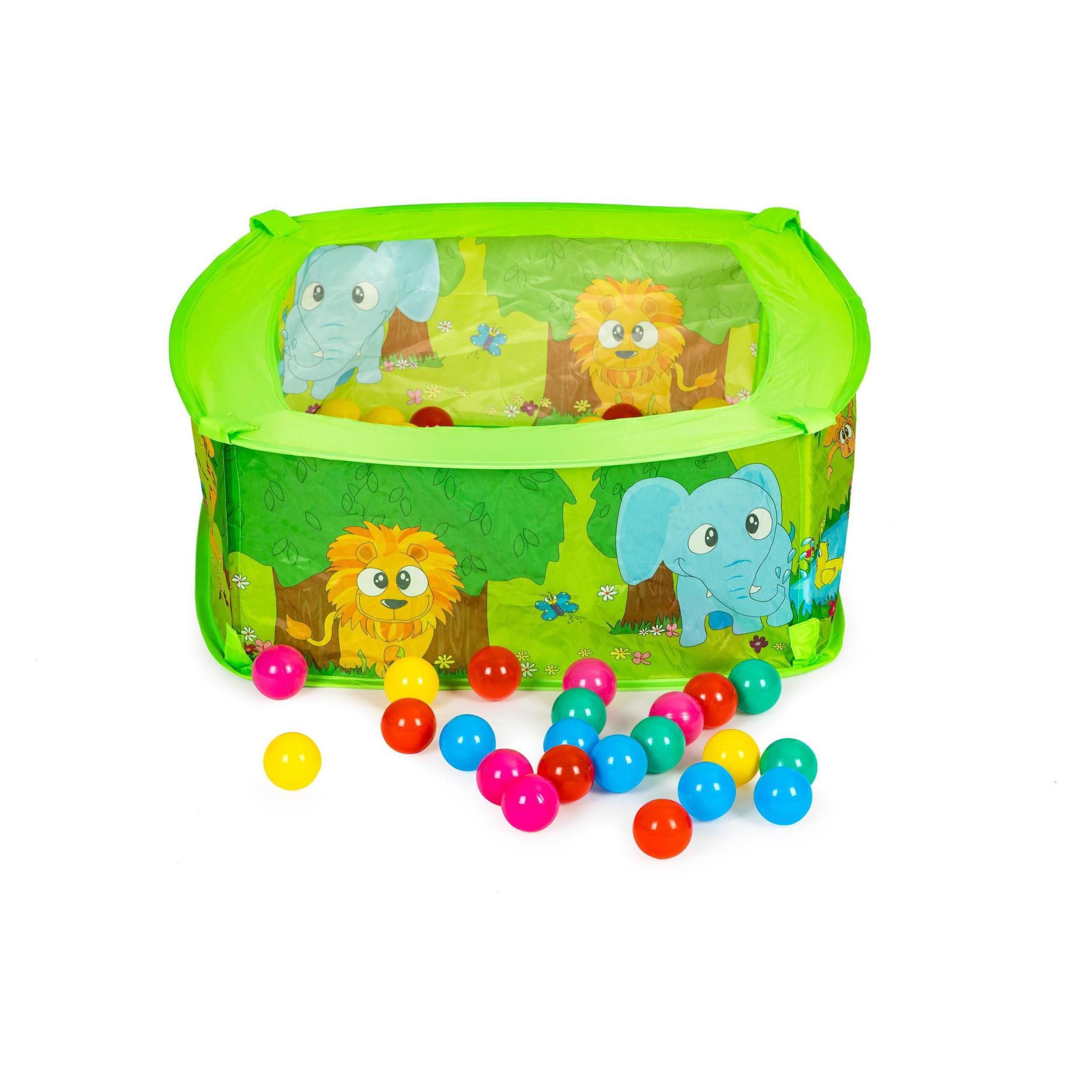 Iplay Trockenpool Mit Bällen, Spielplatz, Laufstall Für Kinder (70 x 70 x 30 cm) (8602B)