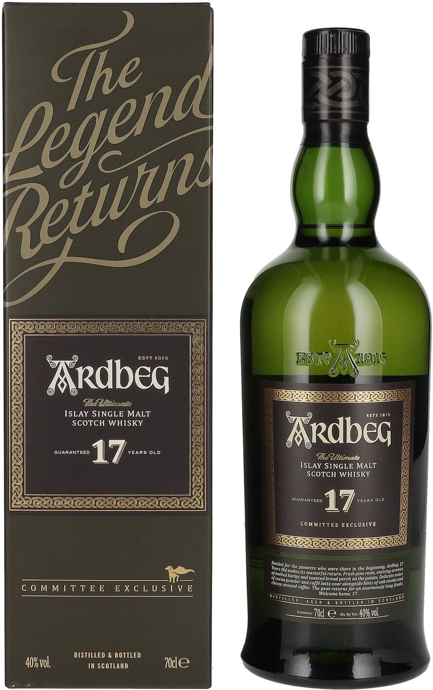 Ardbeg Whisky Ardbeg 17 Years Old The Ultimate Committee Exclusive Islay Single Malt 40% Vol. 0,7l in Geschenkbox