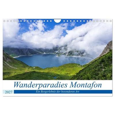 Wanderparadies Montafon (Wandkalender 2027 DIN A4 quer), CALVENDO Monatskalender