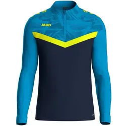 Jako Ziptop Iconic Kinder - marine/Jako blau/neongelb - 128