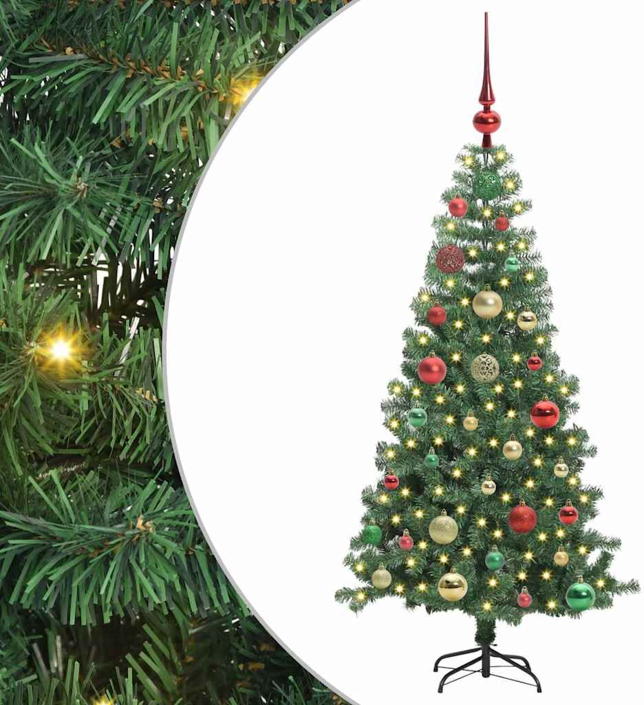 vidaXL Sapin de Noël Vert 120 cm PVC