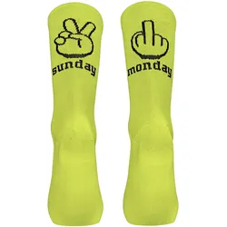 Northwave, Unisex, Sportsocken, Sunday Monday Fahrradsocken (36 - 39), Gelb, Grün
