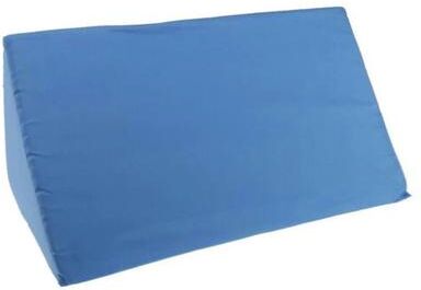 Uplifted Goods Triangular Wedge Support Pillow For Back And Leg Comfort blue