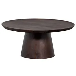 Couchtisch Nussbaumfarben aus Mangobaum Massivholz 90x40x90 cm