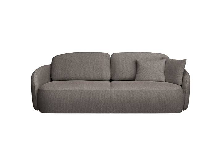 Dreisitziges Schlafsofa Savoy mit Stauraum, hellbrauner,