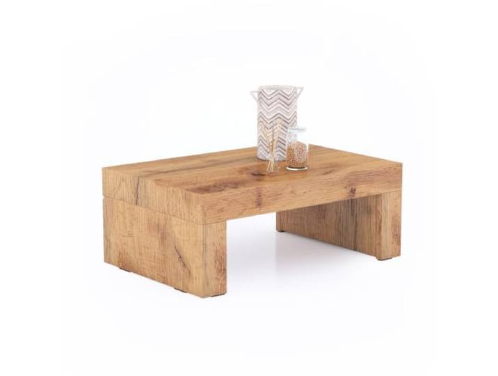 MOBILI FIVER, Evolution Couchtisch 90x60, rustikale Eiche, Made In Italy