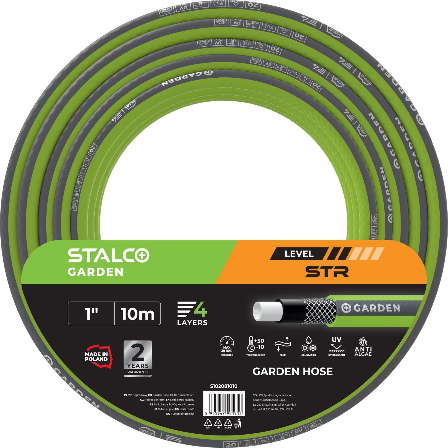 Stalco Garden Hadice Tuinslang, 20 meter, 3/4 inch