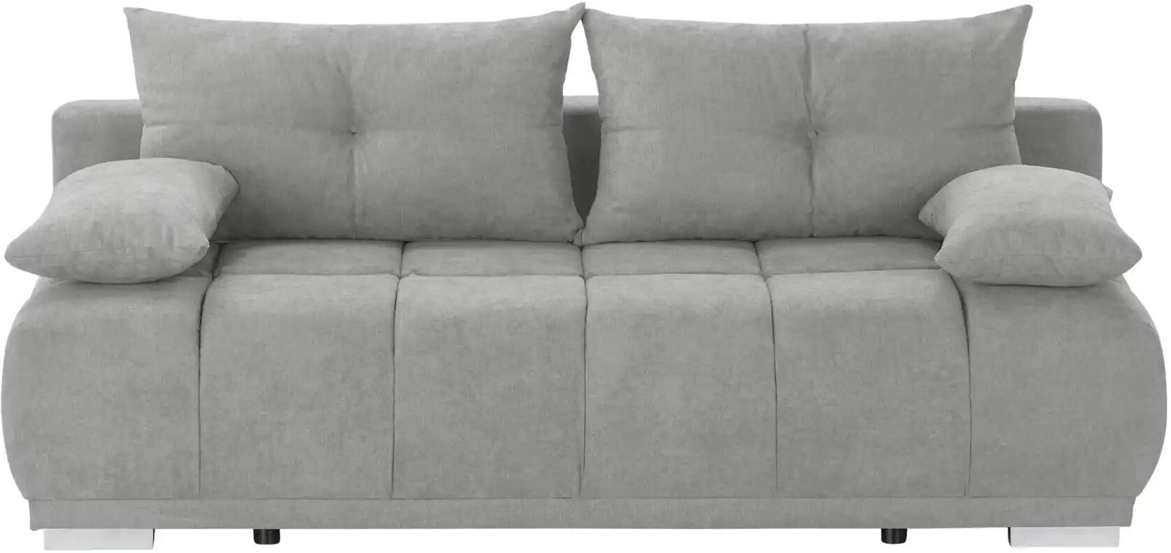 switch Schlafsofa mit Boxspringpolsterung  Gala ¦ grau ¦ Maße (cm): B: 208 H: 92