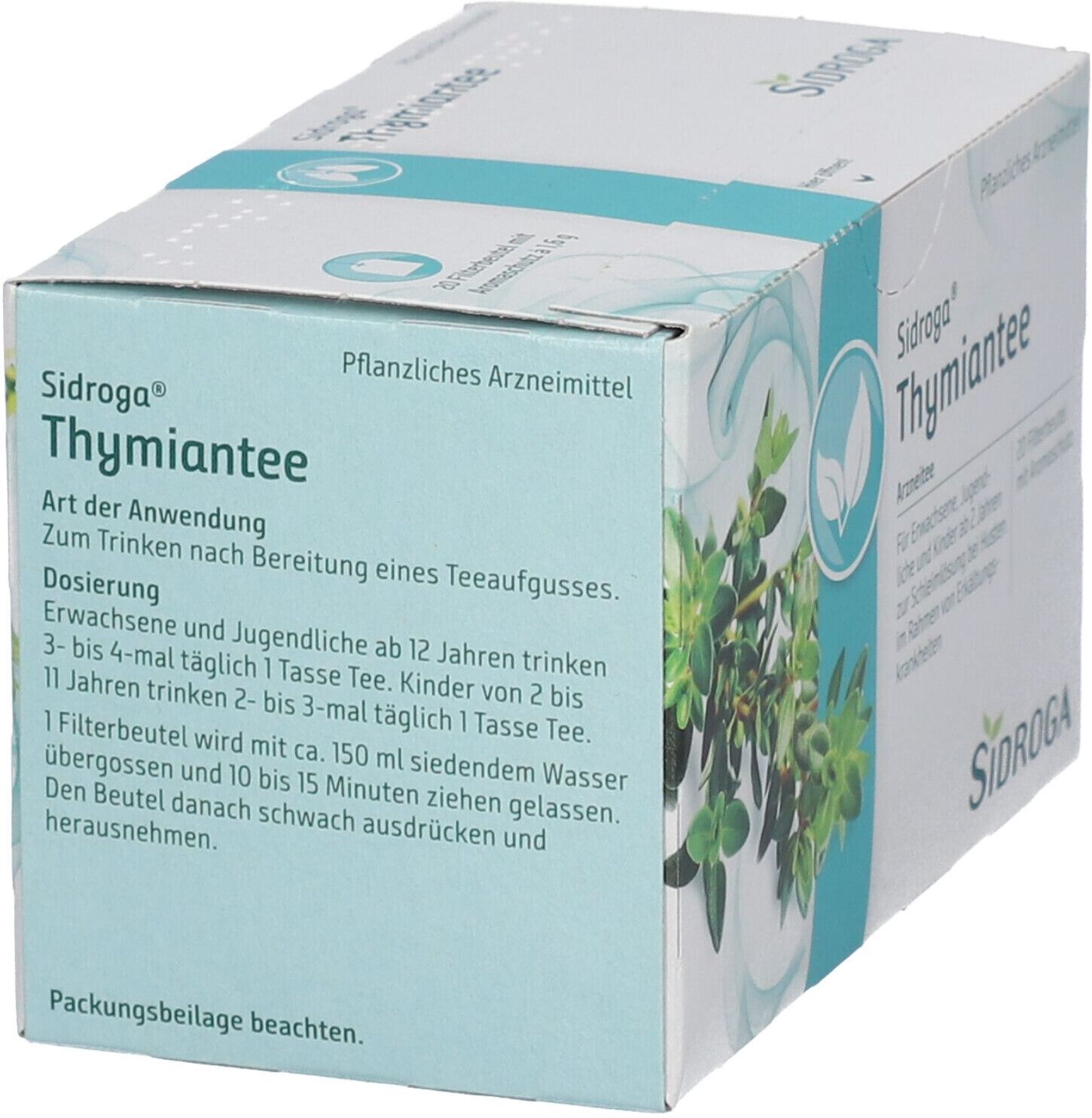 Sidroga® Thymiantee Filterbeutel 20 St 20 St Filterbeutel