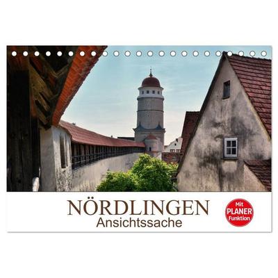Nördlingen - Ansichtssache (Tischkalender 2027 DIN A5 quer), CALVENDO Monatskalender