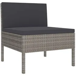 vidaXL, Gartenlounge, Fasenum (2x Eckteil + 6x Mittelteil + 2x Fussstütze + Tisch)