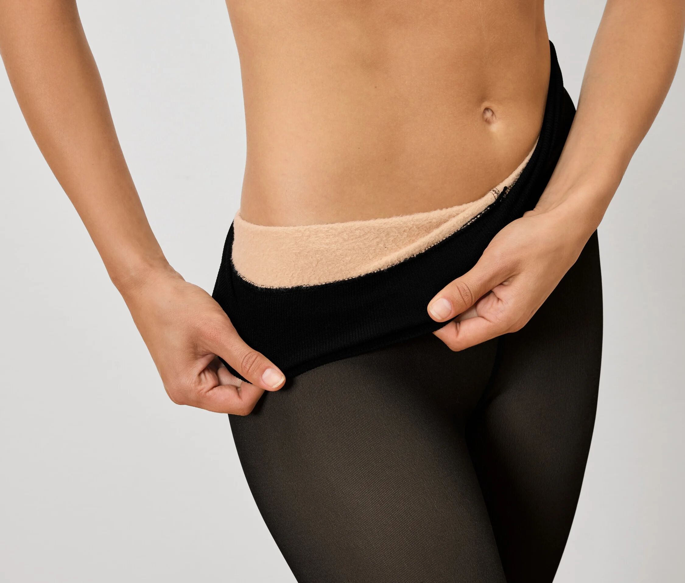 Tchibo - Gefütterte Feinstrumpfhose in transparenter Optik - Damen - Gr. XL - schwarz