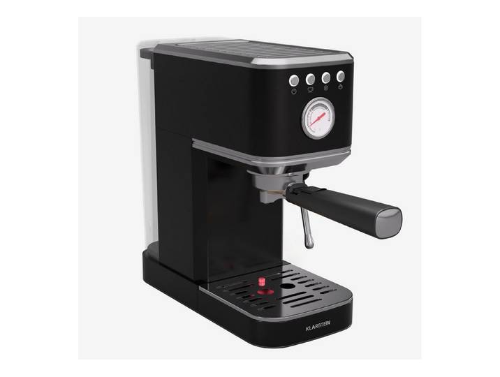 Klarstein Filterkaffeemaschine, Edelstahlfilter, Elektrisch 20 Bar Kaffemaschine Milchaufschäumer