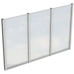 Skan Holz Seitenwände aus Polycarbonat für Terrassendach (freistehend)