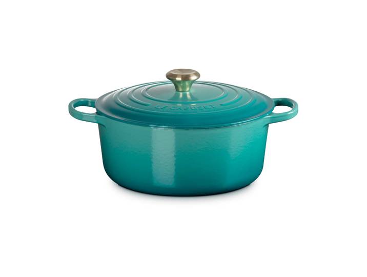 Le Creuset Le Creuset Bräter rund 5,3 l Bleu Riviera