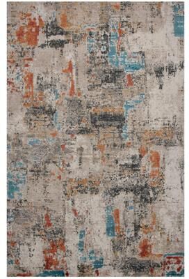 NAVATEXTURA Cosmopolitan Contemporary Beige Wool/Tencel Area Rug