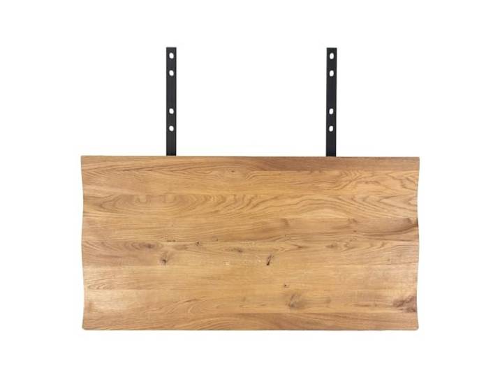 möbelando Ansteckplatte >Toulon< in Natur, Eiche-Massiv - 100x4x50cm (BxHxT)