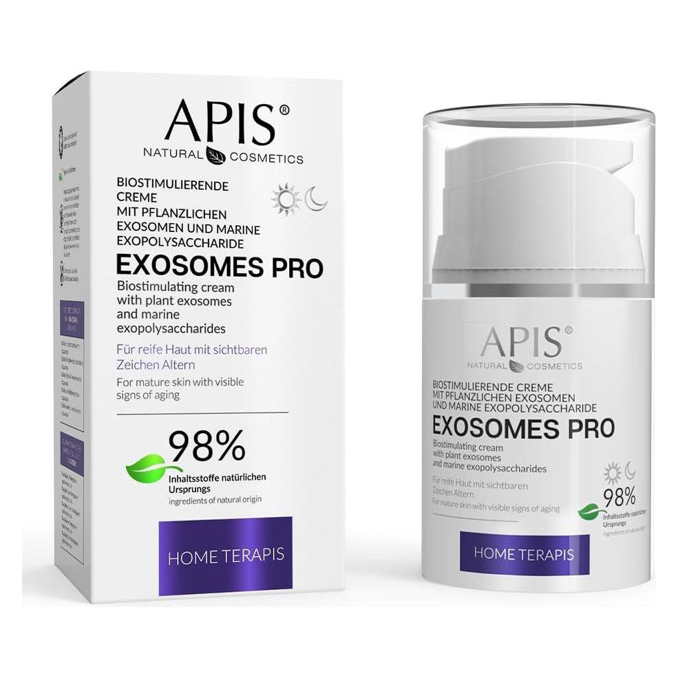 Apis Natural Cosmetics Biostimulierende Creme mit pflanzlichen Exosomen EXOSOMES PRO Home Therapies Innovative Hautpflege (Körpercreme, 50 ml) (OTHER)