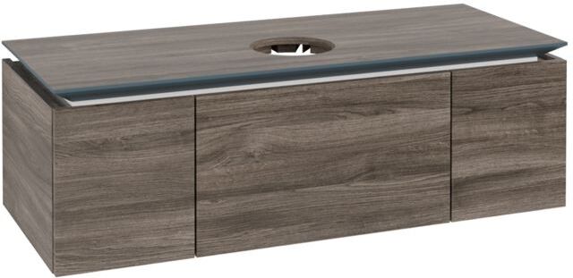 Villeroy und Boch Legato Waschtischunterschrank B57700RK 120x38x50cm, Waschtisch mittig, Stone Oak