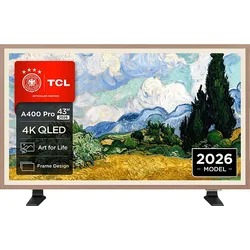 TCL 43A400 Pro QLED TV (Flat, 43 Zoll / 109,22 cm, UHD 4K, SMART TV)