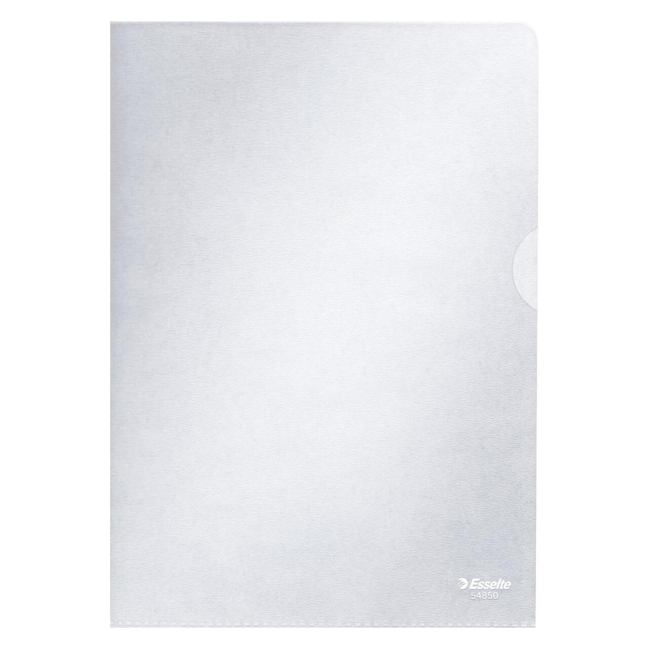 Leitz Sichthülle Standard Plus, A5, PP, genarbt, 100 Stück, farblos (A5, 100x) (54850)
