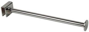 "Econoco - RH/LR - 12"" Round Chrome Tubing Faceout for Rectangular Hangrail Sold in Pack of 24"