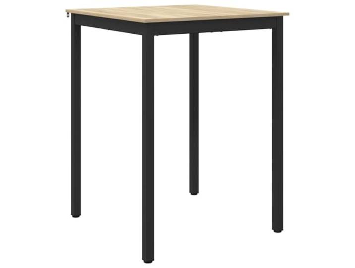 GPUTYGHN Stehtisch Holzwerkstoff Quadratisch Metallbeine, stabiler Rahmen, glatte Oberfläche, leichte Reinigung, einfache Montage, modernes Design