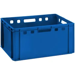 BURI Fleischkiste E3 blau 60x40 Lagerkiste Eurobox lebensmittelecht robust, stapelbar E3 Blau 1 Stück