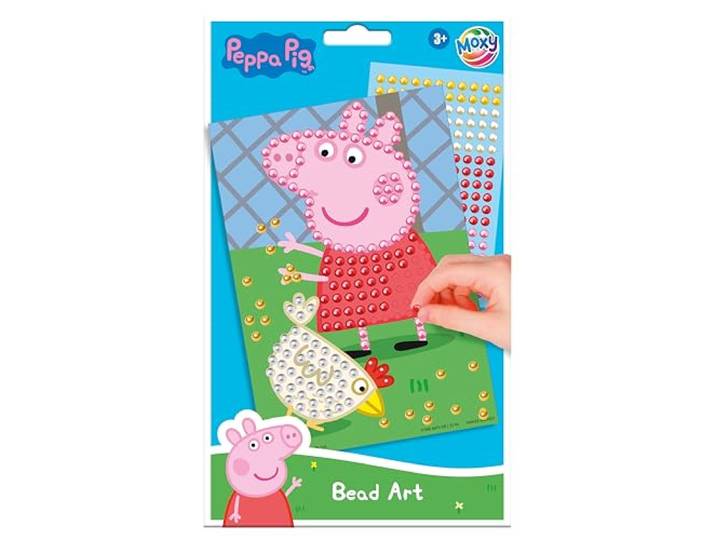 Totum Peppa Pig Bead Art Set, Creatieve Craft Kit, Leeftijd 5+