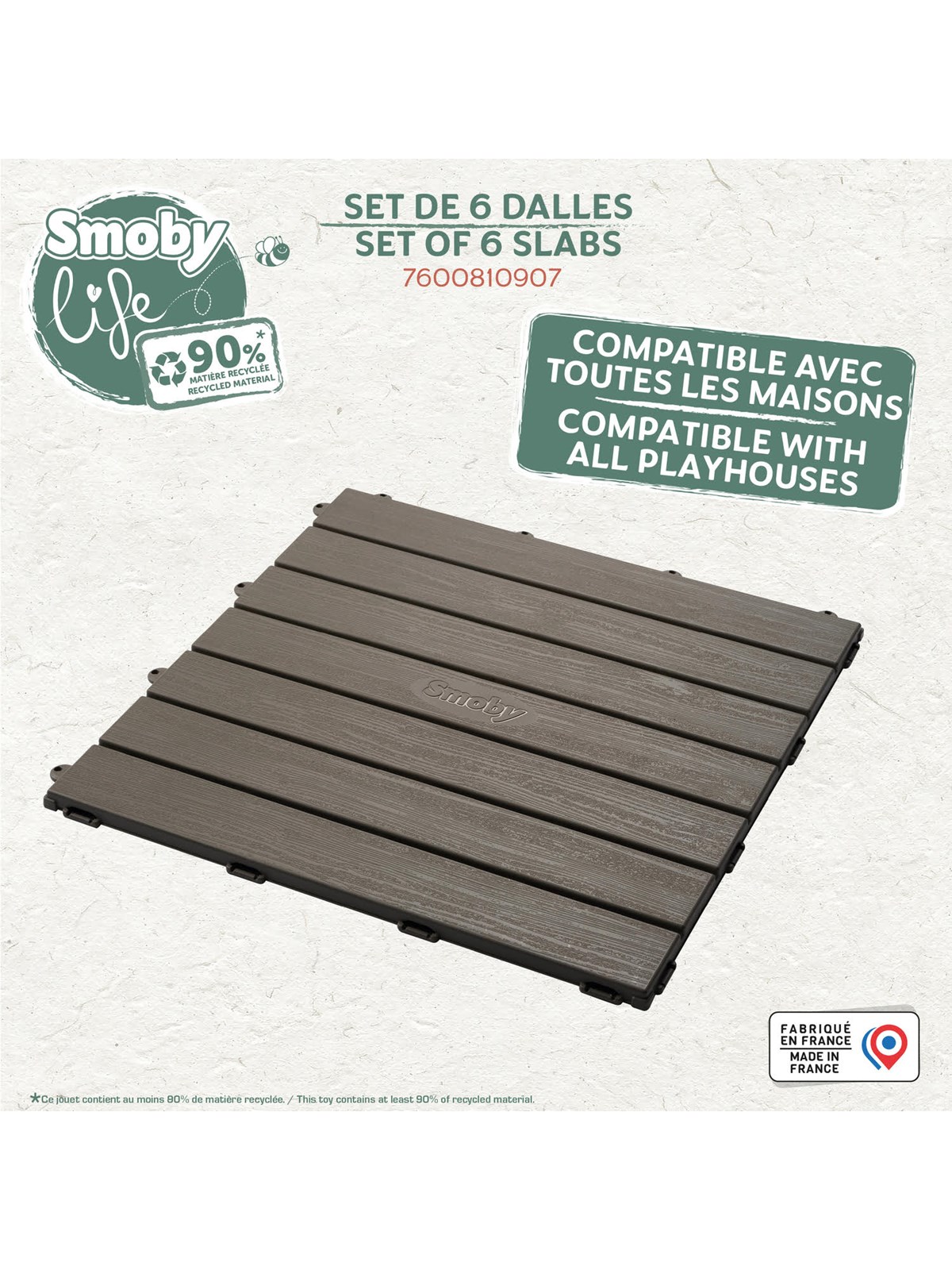 Smoby S.Life Set mit 6 Platten 45 x 45 cm
