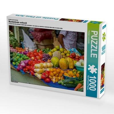 CALVENDO Puzzle Ein Motiv aus dem Kalender Marktstände weltweit | 1000 Teile Lege-Größe 64x48cm Foto-Puzzle für glückliche Stunden