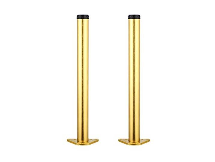 HOCAH Verstellbare Tischbeine aus Edelstahl, 2er-Set, 20–130 cm, DIY-Möbelbeine for Schreibtisch, Schrank(Gold,70cm)
