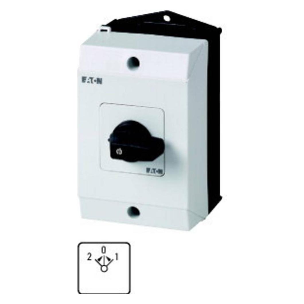 Eaton Umschalter, Kontakte: 8, 20 A, Frontschild: 2 0 1, 45 °, tastend, Aufbau (222701)