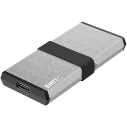 Emtec SSD 3.2Gen2 X205 256GB Portable (0.26 TB), Externe SSD, Silber