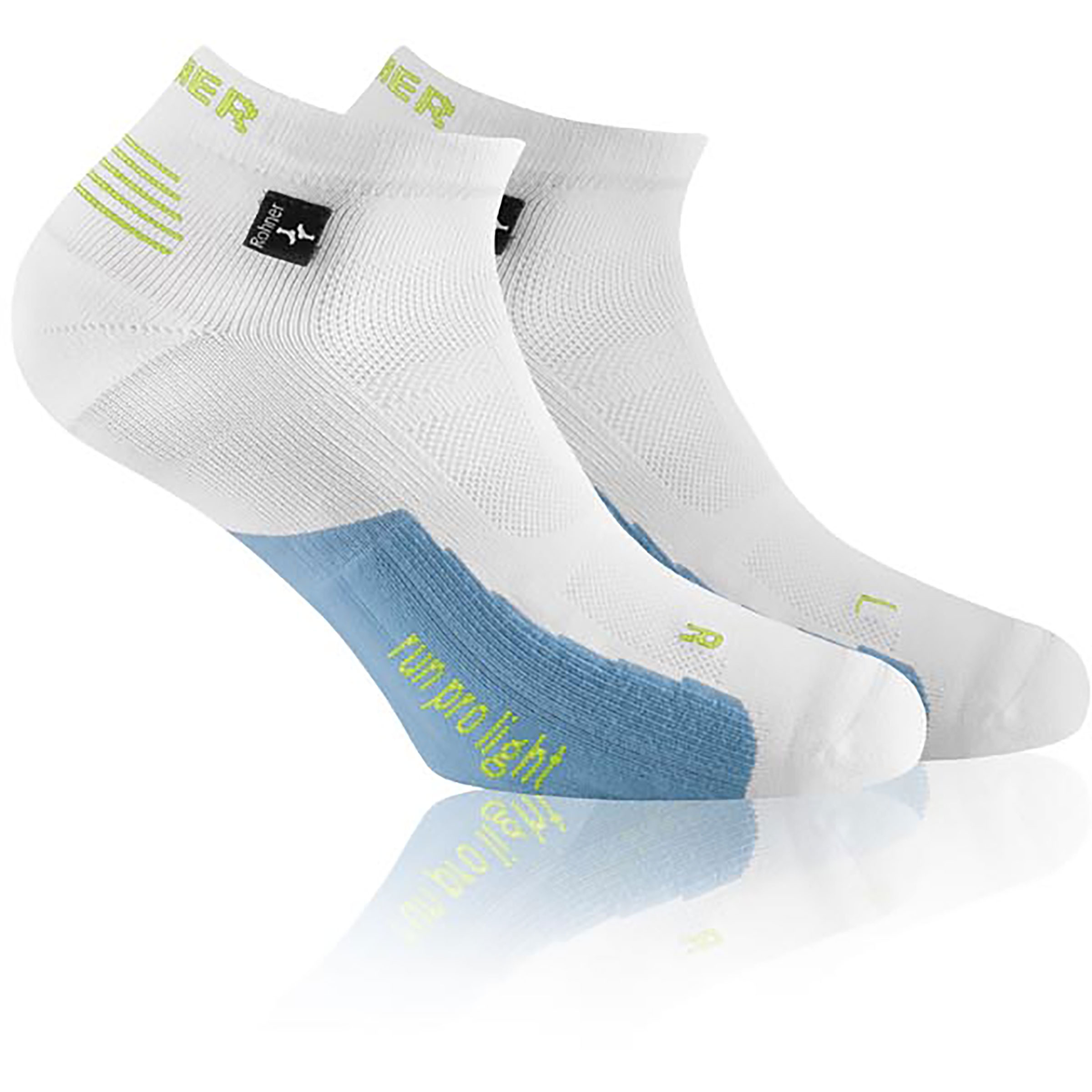Rohner Run Pro Light Laufsocken weiss Größe 36 Laufen | Trailrunning Elastisch