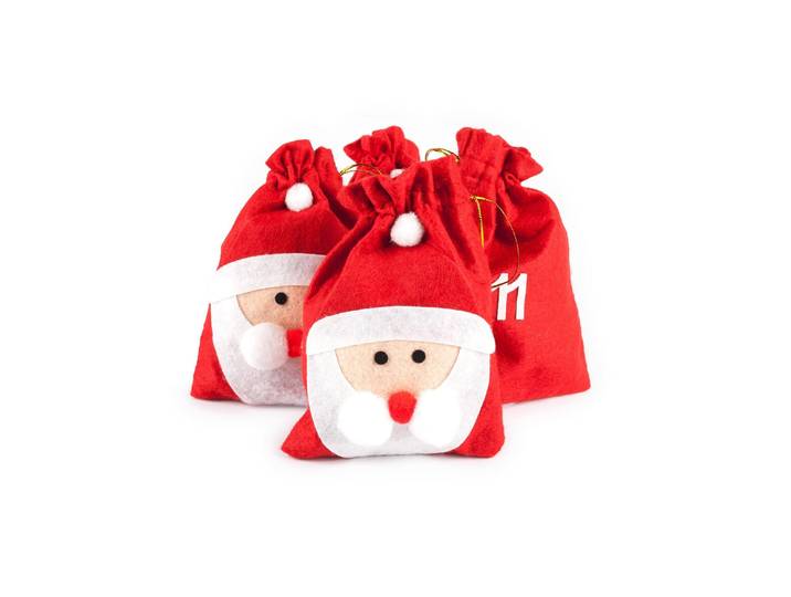 Adventskalender PAJOMA Nikolaus 24 , bunt, B:11,5cm H:15,5cm, Filz, Adventskalender, Adventskalender