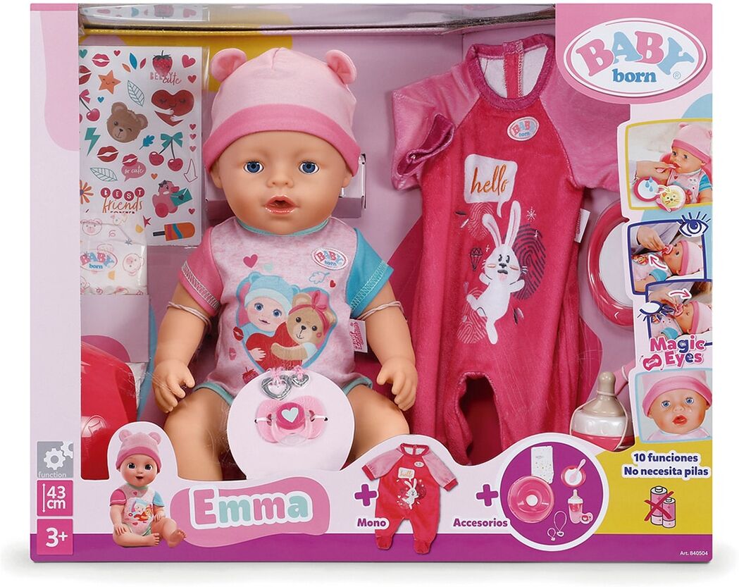 Baby Born Muñeca Pack Niña + Outfit 43Cm .