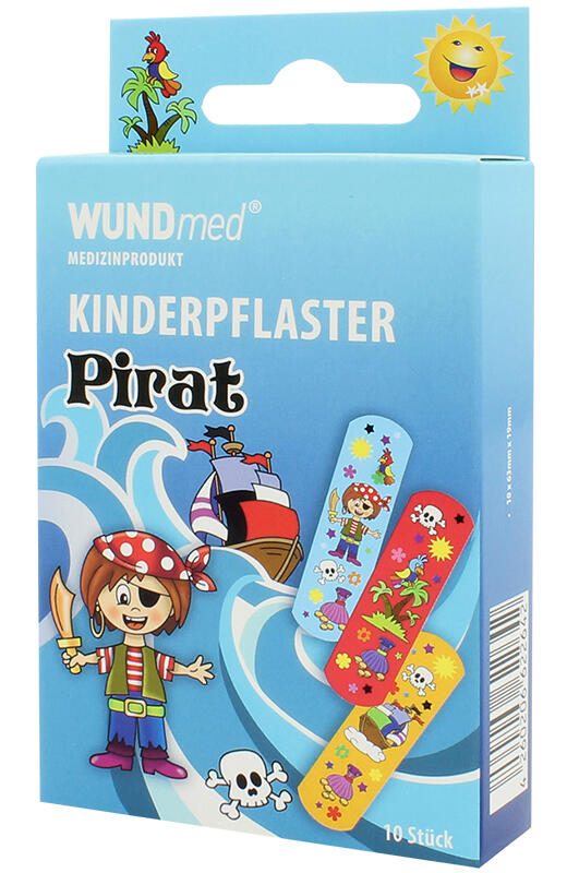 WUNDmed® Pflaster Pirat bunt 10 St. 02-077